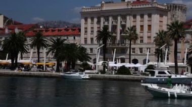 Split'ın liman panoramik çekim