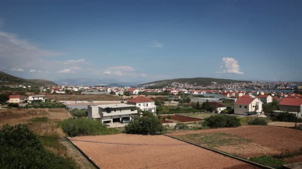 Panoramic shot of Split's surroundings — Stock Video