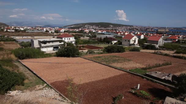 Fotografie panoramică a împrejurimilor Split — Videoclip de stoc