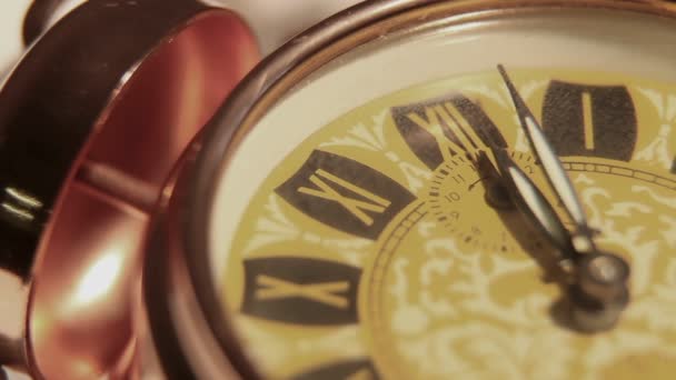 旧钟表的关门 — 图库视频影像