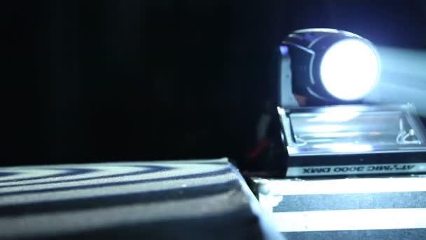 Shot of reflector light — Stock Video