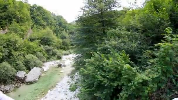 Rivière dans un canyon — Video