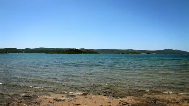 Vista panorámica de la costa adriática — Vídeo de stock