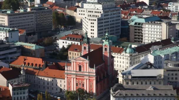 Ljubljana från himlen — Stockvideo