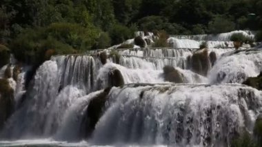 atış şelale krka nehir-Hırvatistan