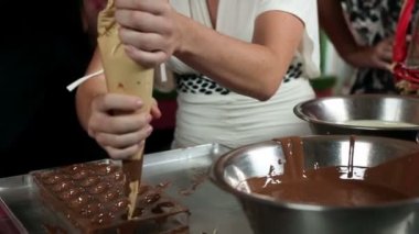 çikolata şekerleme yapma kapatın
