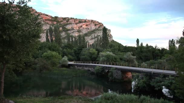 Hermoso paisaje en el parque nacional de Krka — Vídeo de stock