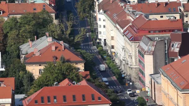 Ljubljana şehir — Stok video