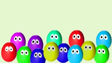 animasyon bllinking yumurta Paskalya için