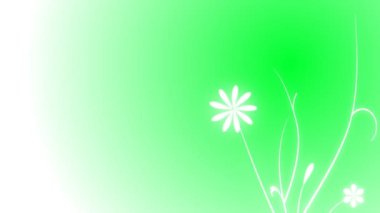 geanimeerde groeiende florals