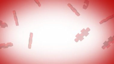 animasyonlu kalp montaj parçaları Sevgililer günü puzzle