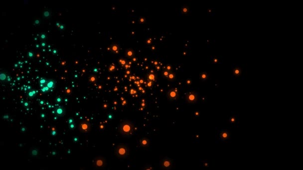Buborékok jelennek meg különböző színek és dissapearing — Stock videók