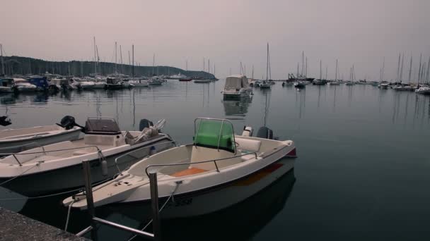 Immer noch von einem Hafen aus erschossen — Stockvideo