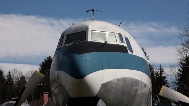 仍然拍摄的飞机 fusselage — 图库视频影像