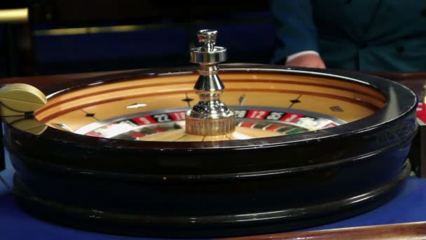 Ruleta en el casino — Vídeos de Stock