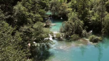 güzel manzara plitvice Milli Parkı içinde