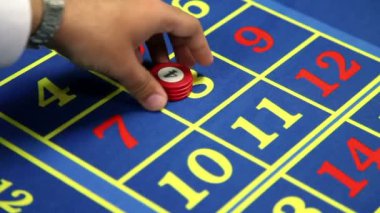 Casino rulet masasında sekiz numaraya bahis detay