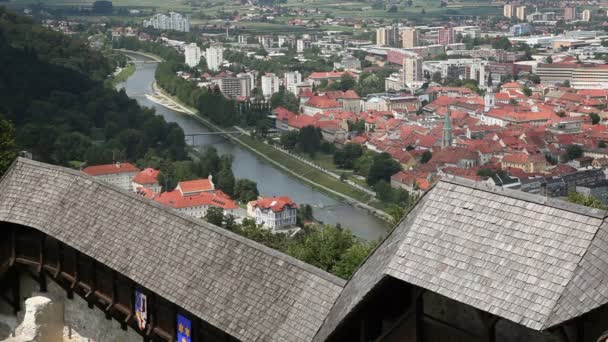 Bir Celje-Slovenya — Stok video