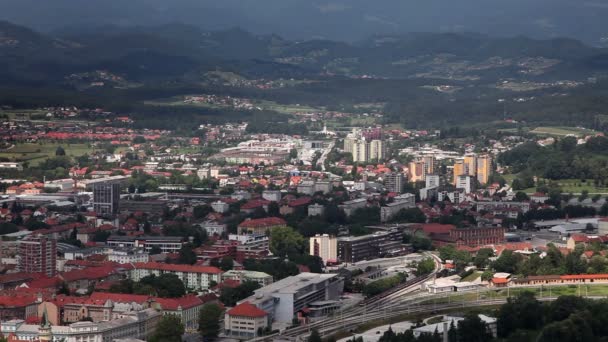 Bir Celje-Slovenya — Stockvideo