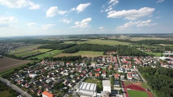 Panorama slide shot desde helicóptero — Vídeo de stock