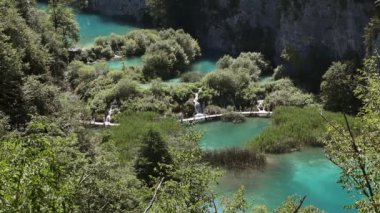 güzel manzara plitvice Milli Parkı içinde