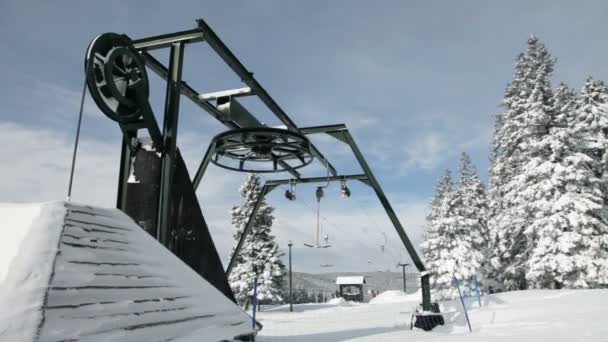 Teleferik önemli bir parçası olan görünümünü kapat — Stok video