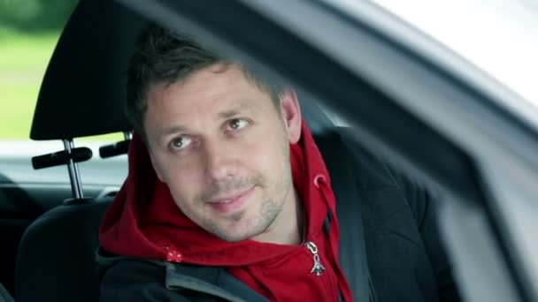 Man In Car Opening The Door To Someone