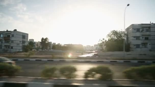 在埃及的道路上行驶 — 图库视频影像
