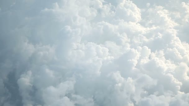 Cloudscape όμορφη θέα από ψηλά — Αρχείο Βίντεο