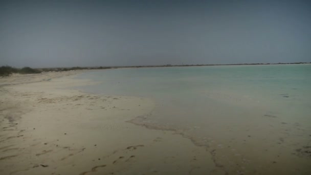 Lege zand strand in Egypte — Stockvideo