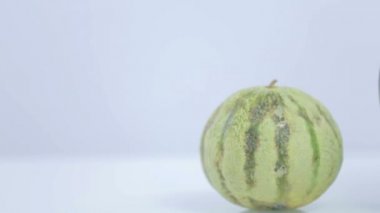 kavun ve karpuz yakın panoramik çekim