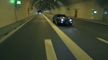Corvette sürücüler tünel kamera arkası