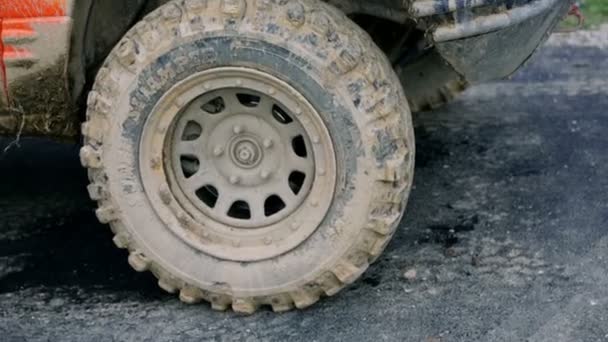 Jeep tiro de perto — Vídeo de Stock