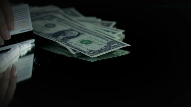 Money Bills And Cocaine On The Black Table With The Black Background Video By C Probakster Stock Footage Money Bills And Cocaine On The Black Table With The Black Background Video By C Probakster Stock Footage