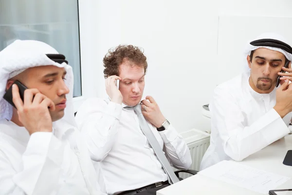 Businessmen talking on a meeting — Stock Photo, Image