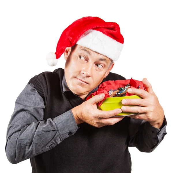 Uomo divertente di Natale — Foto Stock