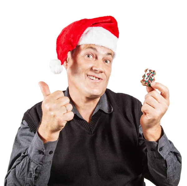 Komik Noel adam — Stok fotoğraf