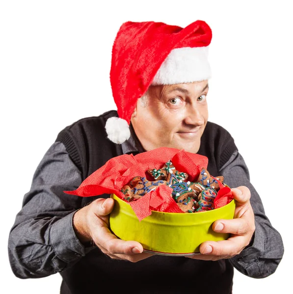 Uomo divertente di Natale — Foto Stock