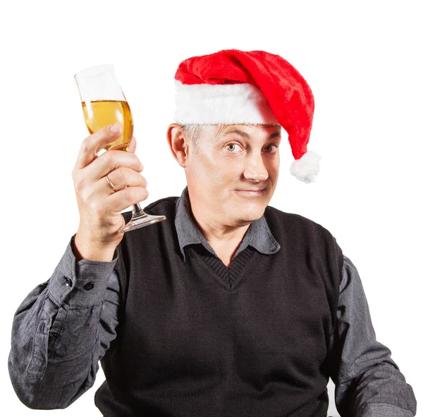Vtipné vánoční muž — Stock fotografie