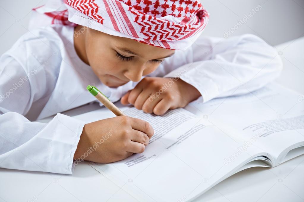 Arabic doing homework