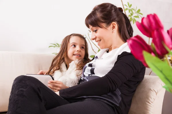 Little girl and mother for Mother's day — Stock Photo, Image