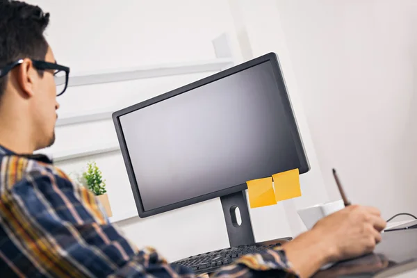 Graphic designer working in office — Stock Photo, Image