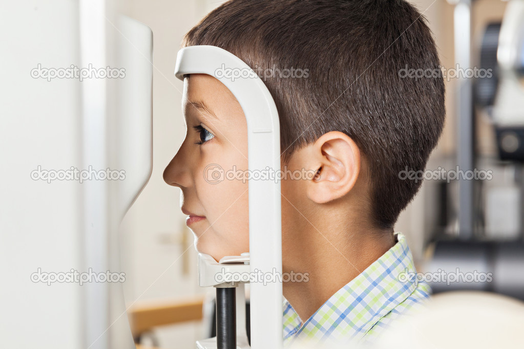 Boy At Ophthalmologist