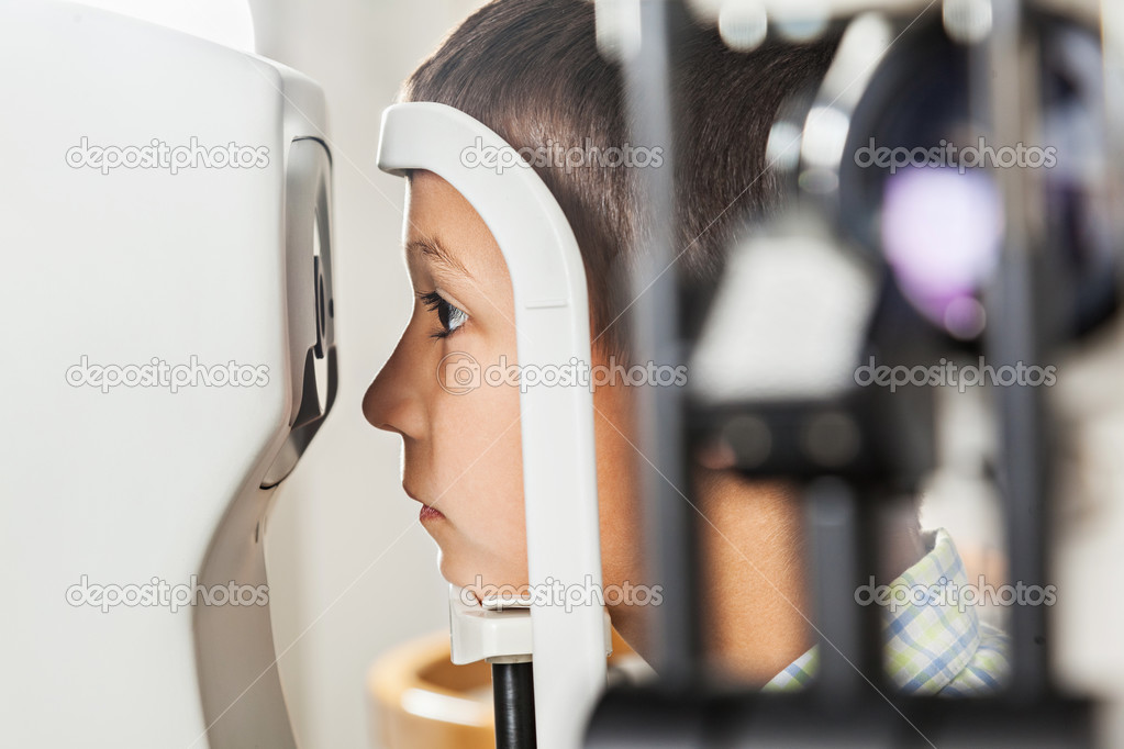 Boy At Ophthalmologist