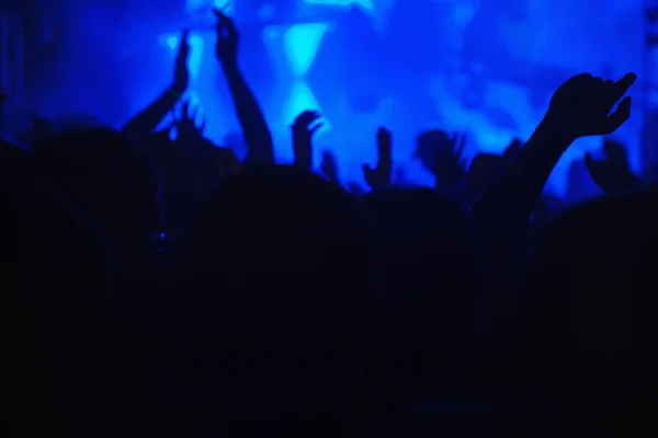 Tłum koncertowy — Zdjęcie stockowe