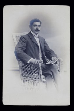 yaşlı bir adam portresi. yıl 1890