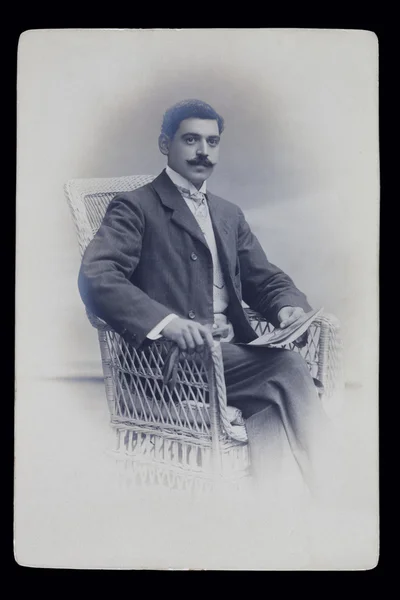 Porträtt av en gammal man. år 1890 — Stockfoto