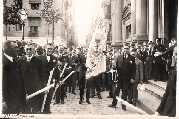 Prozession zur Heiligen Woche. 1927 — Stockfoto