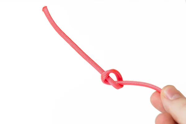 Paracodr ピンク臍帯から作られたピンクの結び目 — ストック写真
