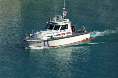 Chicago Police Boat clipart